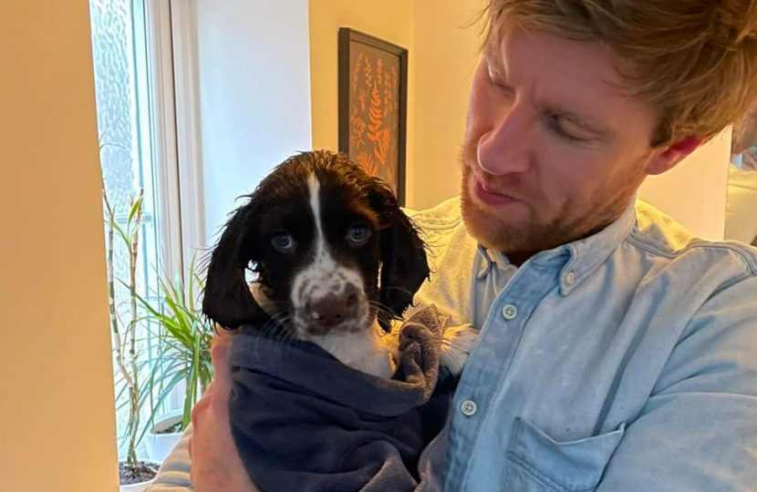 John with his dog