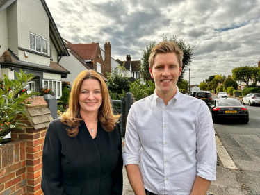 John with Education Secretary, Gillian Keegan.