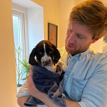 John with his dog